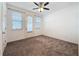 Bedroom with sliding glass door and ceiling fan at 459 Windmill Palm Cir, Altamonte Springs, FL 32701