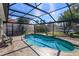 Screened pool and patio overlooking a lake at 812 Edgeforest Ter, Sanford, FL 32771