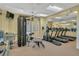 Well-equipped gym with modern exercise machines, mirrors, and ample lighting for a complete workout experience at 1068 Park Ridge Cir, Kissimmee, FL 34746