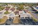 Aerial view of townhouse complex showing building layout and parking at 109 Madrid Dr # 109, Casselberry, FL 32707