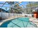 Spacious screened pool with ample patio space at 1107 Seafarer Ln, Winter Springs, FL 32708