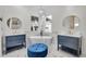 Elegant bathroom with freestanding tub, double vanity, and marble flooring at 11401 Camden Park Dr, Windermere, FL 34786