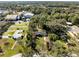 Aerial view of a neighborhood showcasing homes surrounded by lush trees and foliage at 1312 Surf Ave, Apopka, FL 32703