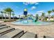 Resort-style pool with a fun water play area for  at 14694 Seton Creek Blvd, Winter Garden, FL 34787