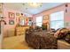 Cheerful bedroom with leopard print bedding and whimsical decor at 3442 Starbird Dr, Ocoee, FL 34761