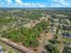 Aerial view of a lot bordered by a canal and houses at 4320 Bancroft Blvd, Orlando, FL 32833