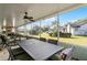 Screened porch with dining and seating areas at 4818 Breezy Palms Ct, Windermere, FL 34786