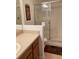 Bathroom with shower, toilet, and wood vanity at 538 Bexley Dr, Davenport, FL 33897