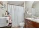 Clean bathroom with shower/tub combo and vanity at 826 Seneca Trl, St Cloud, FL 34772