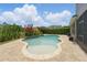 Backyard swimming pool surrounded by decorative landscaping at 10219 Atwater Bay Dr, Winter Garden, FL 34787