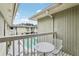 Private balcony overlooking the community pool at 1120 Portland Ave # 4, Orlando, FL 32803