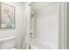 Clean bathroom with shower/tub combo and updated fixtures at 1120 Portland Ave # 4, Orlando, FL 32803