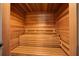 This sauna has wooden walls, wooden benches, and a comfortable setting at 11900 Lake Butler Blvd, Windermere, FL 34786