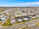 Aerial view of a house in a residential neighborhood at 13415 Laxness St, Orlando, FL 32827