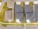 Aerial view of houses in a residential neighborhood at 13415 Laxness St, Orlando, FL 32827
