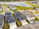 Aerial view of a house in a residential neighborhood at 13415 Laxness St, Orlando, FL 32827