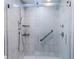 Clean shower with glass enclosure and modern fixtures at 3667 Kingswood Ct, Clermont, FL 34711