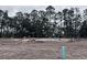 New home construction foundation with utilities and surrounding trees at 5238 Prairie Preserve Run, St Cloud, FL 34772