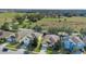 Aerial view showcasing a quiet residential neighborhood at 590 Michigan Estates Cir, St Cloud, FL 34769