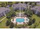 Resort-style pool and surrounding condo community at 7609 Heritage Crossing Way # 201, Reunion, FL 34747