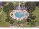 Relaxing resort-style pool with plenty of lounge space at 7609 Heritage Crossing Way # 201, Reunion, FL 34747