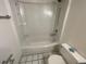 Clean bathroom featuring a shower-tub combination, designed for functionality and comfort at 7839 Murcott Cir, Orlando, FL 32835