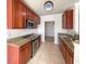 Modern kitchen with granite countertops and stainless steel appliances at 1214 Romani Ave # 10240, Davenport, FL 33896