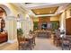 Relaxing common area with comfortable seating and a fireplace at 263 Minorca Beach Way # 301, New Smyrna Beach, FL 32169