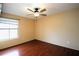 Spacious bedroom with ceiling fan and wood floors at 3700 Idlebrook Cir # 208, Casselberry, FL 32707