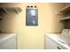 Stackable washer and dryer in a small laundry closet at 3700 Idlebrook Cir # 208, Casselberry, FL 32707