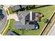 Direct overhead aerial view of house and backyard at 5210 Sailwind Cir, Orlando, FL 32810