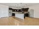 Modern kitchen with stainless steel appliances and island at 8833 Corcovado Dr, Kissimmee, FL 34747