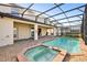 Relaxing screened-in pool and spa area at 8833 Corcovado Dr, Kissimmee, FL 34747