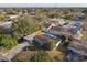 Aerial view showing home's pool and neighborhood at 911 Shady Park Ter, Daytona Beach, FL 32117