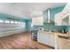 Finished garage with kitchenette and built-in cabinets at 1921 Nicholas Pl, St Cloud, FL 34771