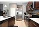 Modern kitchen with stainless steel appliances and an island at 1389 Captiva Cv # 20, Sanford, FL 32771
