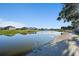 Community dock with ladders leading to calm water surrounded by luxurious houses at 1511 Goblet Cove St, Kissimmee, FL 34746