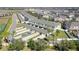 Aerial view of townhouses with garages and community amenities at 15508 Blackbead St, Winter Garden, FL 34787