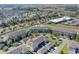 Aerial view of townhouses in a community with nearby amenities at 15508 Blackbead St, Winter Garden, FL 34787
