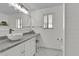 Updated bathroom with a vessel sink and gray countertop at 377 River Chase Dr, Orlando, FL 32807