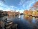 Community pond with a central fountain at 4524 Commander Dr # 1613, Orlando, FL 32822
