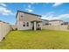 A large, fenced backyard offers ample space, with the perfect patio spot for outdoor relaxation and entertainment at 494 Amadoras Way, St Cloud, FL 34771