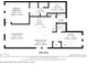 Floor plan showing the main level of the house layout, including kitchen, living room, and primary bedroom at 494 Amadoras Way, St Cloud, FL 34771