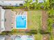 Backyard with pool and patio at 7783 Westland Dr, Kissimmee, FL 34747