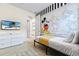 Mickey Mouse themed bedroom with twin bed, dresser, and en-suite bathroom at 7783 Westland Dr, Kissimmee, FL 34747