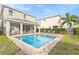 Private backyard oasis with pool and spa at 7783 Westland Dr, Kissimmee, FL 34747