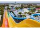 Aerial view of waterpark slides at 7783 Westland Dr, Kissimmee, FL 34747