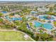 Community waterpark with slides and pools at 7783 Westland Dr, Kissimmee, FL 34747