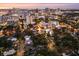 Stunning aerial view of the cityscape at sunset at 810 E Central Blvd, Orlando, FL 32801