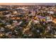 Breathtaking aerial view of the city skyline at night with illuminated streets and buildings at 810 E Central Blvd, Orlando, FL 32801